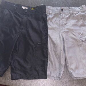 Urban Pipeline boys Black and gray Shorts, set of 2.  both size 16